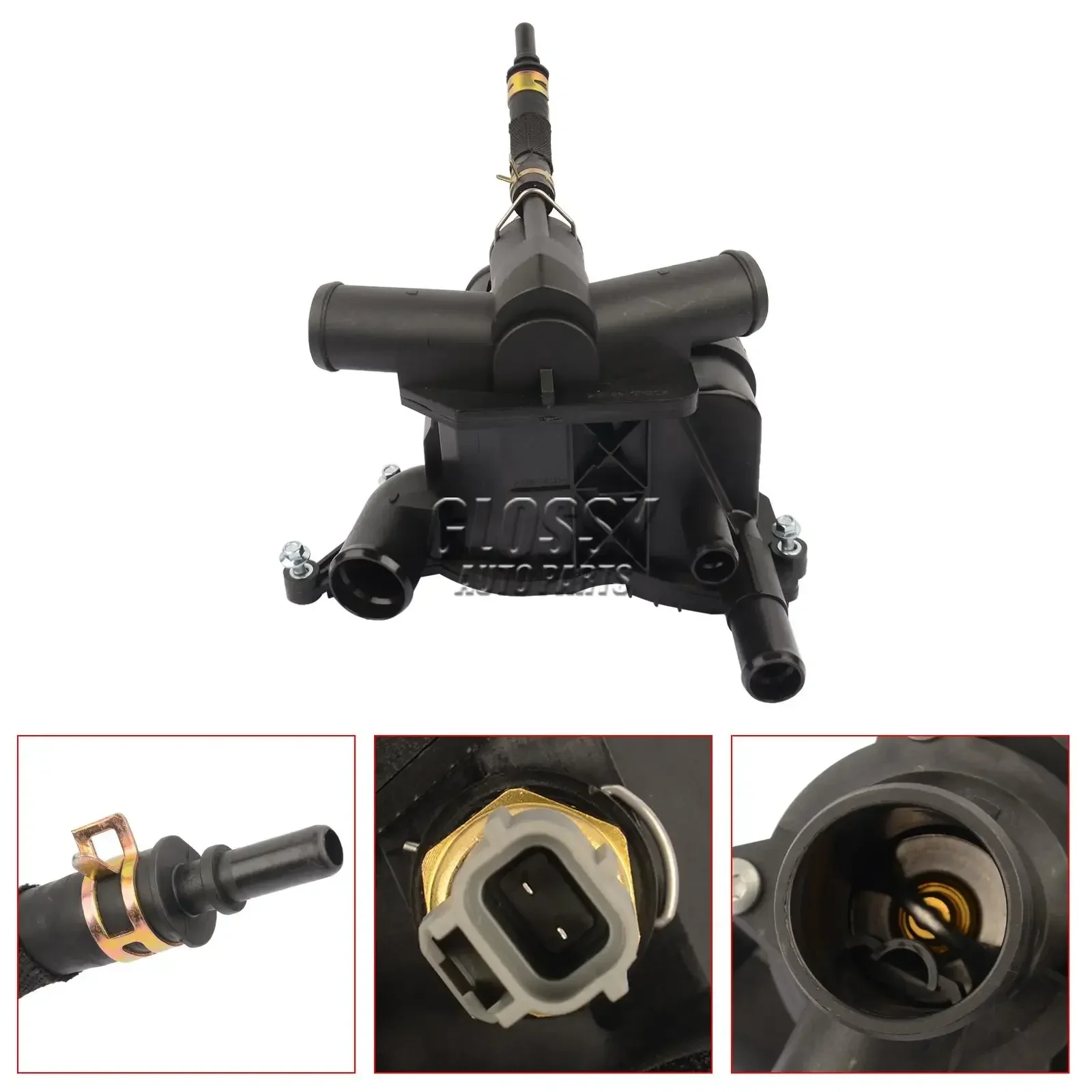 

AP03 Thermostat Housing For Land Rover Range Rover L322,Range Rover Sport 3.6 TDV8 LR004318 6H4Q8A586DC