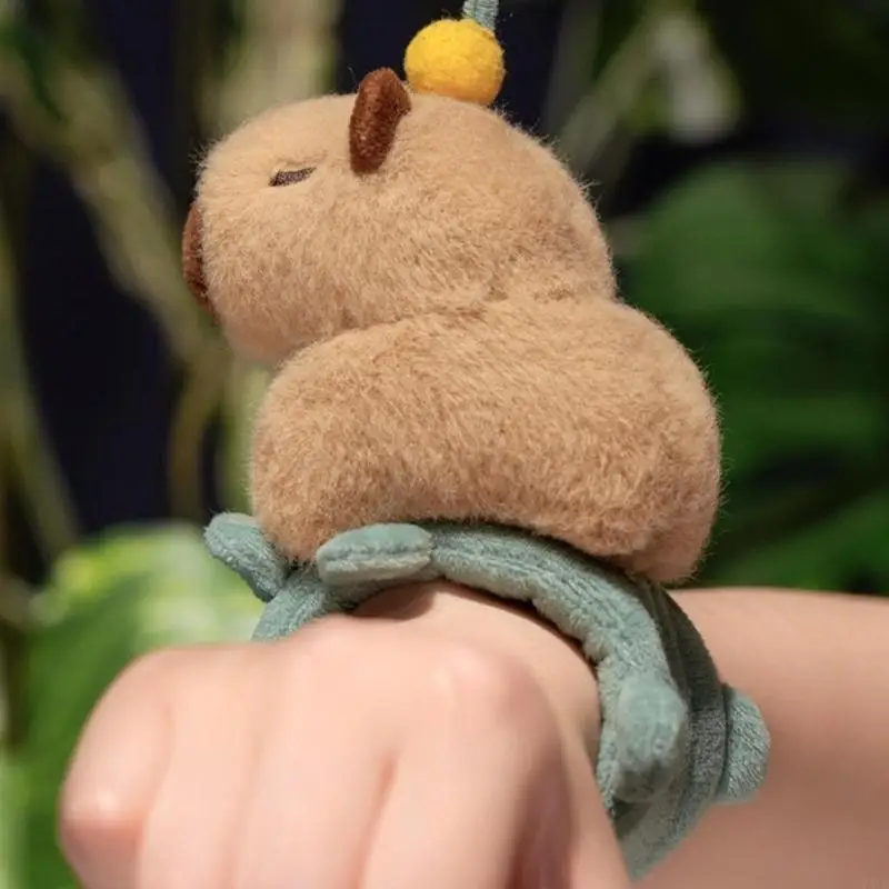 Stylish Capybara Plush Bracelet for Children Wristband Photo Props P31B