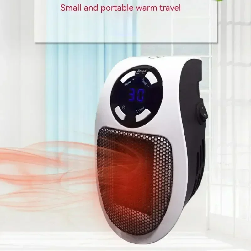 Electric Heater Home Appliance Heating Furnace Portable Heater Plug-in Room Heater Mini Radiator Remote Heating 500W