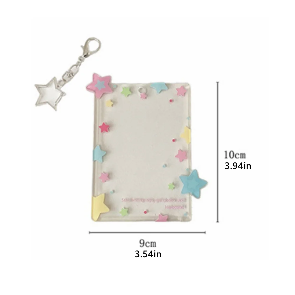 حافظة تخزين ملونة على شكل نجمة لحافظة البطاقات الصلبة لصور بولارويد مقاس 3 بوصات #6