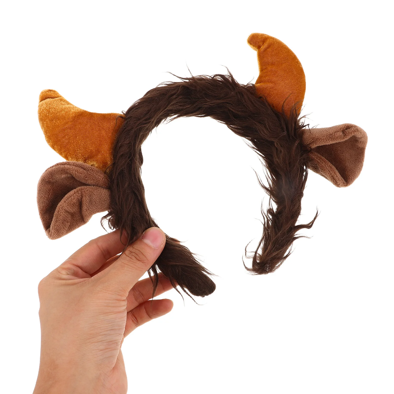 

1Set Horned Headband and Tail Combo Unique Cow Design for Adult Cosplay Events Comfortable Wearable Festival Costume