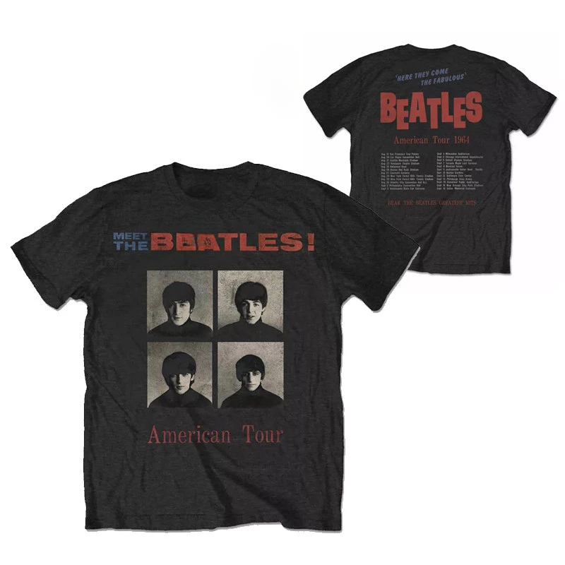 1964 The Beatles The Beatles Lennon Band Camiseta informal de lujo para hombre y mujer, camiseta de marca de lujo