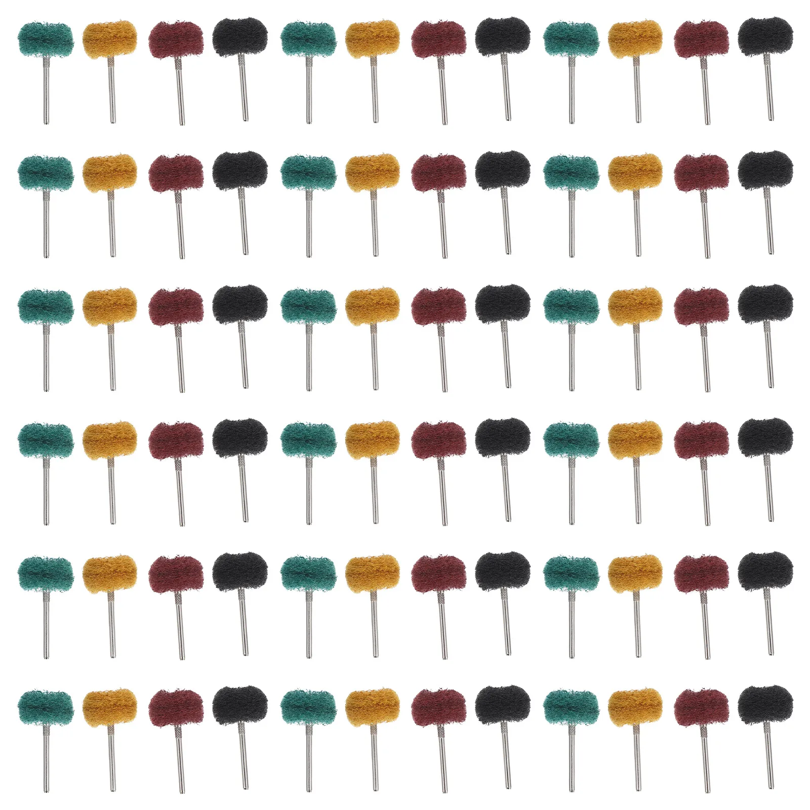 100 個の研磨バッファホイール、回転工具用、木材研削ヘッド、バフホイールリフィル、ドリル用研磨モップ