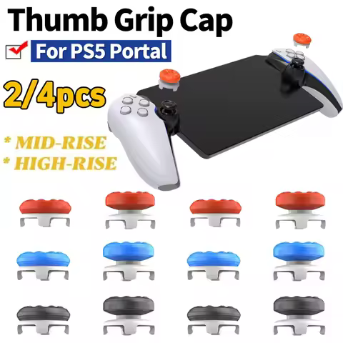 2/4pcs Thumb Grip Cap For PS5 Portal Handheld Non-Slip Thumbstick Grip Caps for Playstation Portal Protective Cap for Steam Deck
