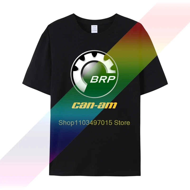CAN AM Logo BRP ATV Renegade UTV Outlander Spyderv Черная футболка Футболка S-3XL CAN AM Logo BRP ATV Renegade UTV Outlander Spyderv Черная футболка Футболка S-3XL