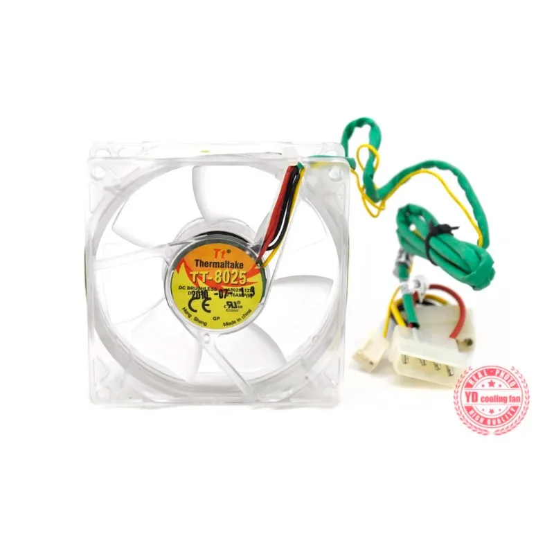 JFG For EVERFLOW Thermaltake TT-8025 B8025L12S 12V 0.16A Silence 8CM Cooling Fan