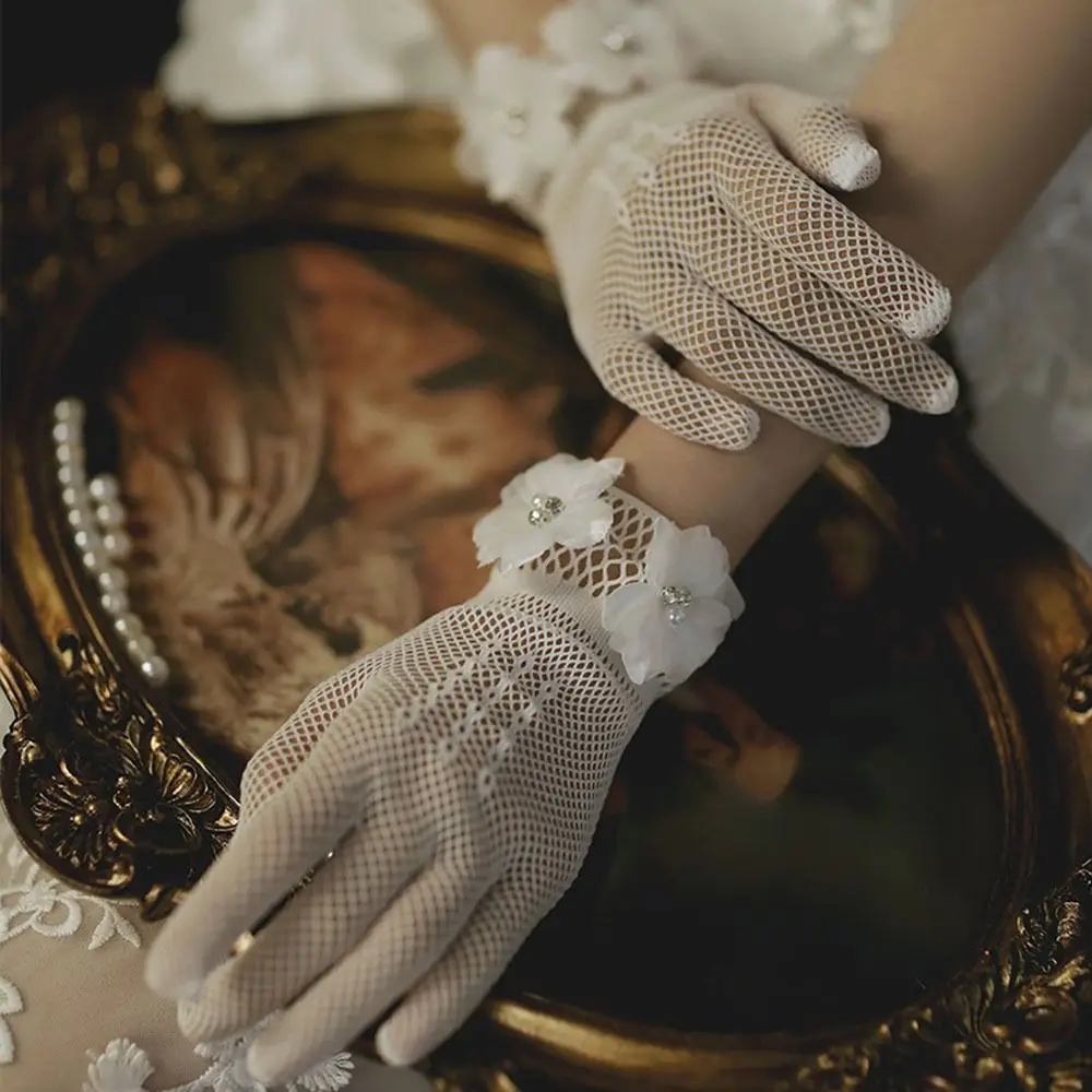 Accessories Party Dress Clothing Accessories Wedding Bridal Gloves Bridal Gown Mittens Lace Gloves Cycling Driving Mittens