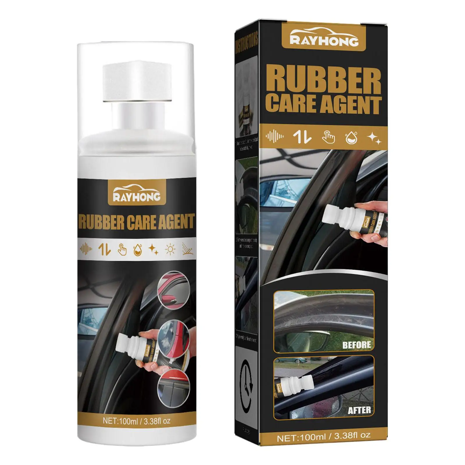 Car Rubber Seal Protectant Agent Cleaner for Hoods Retreading