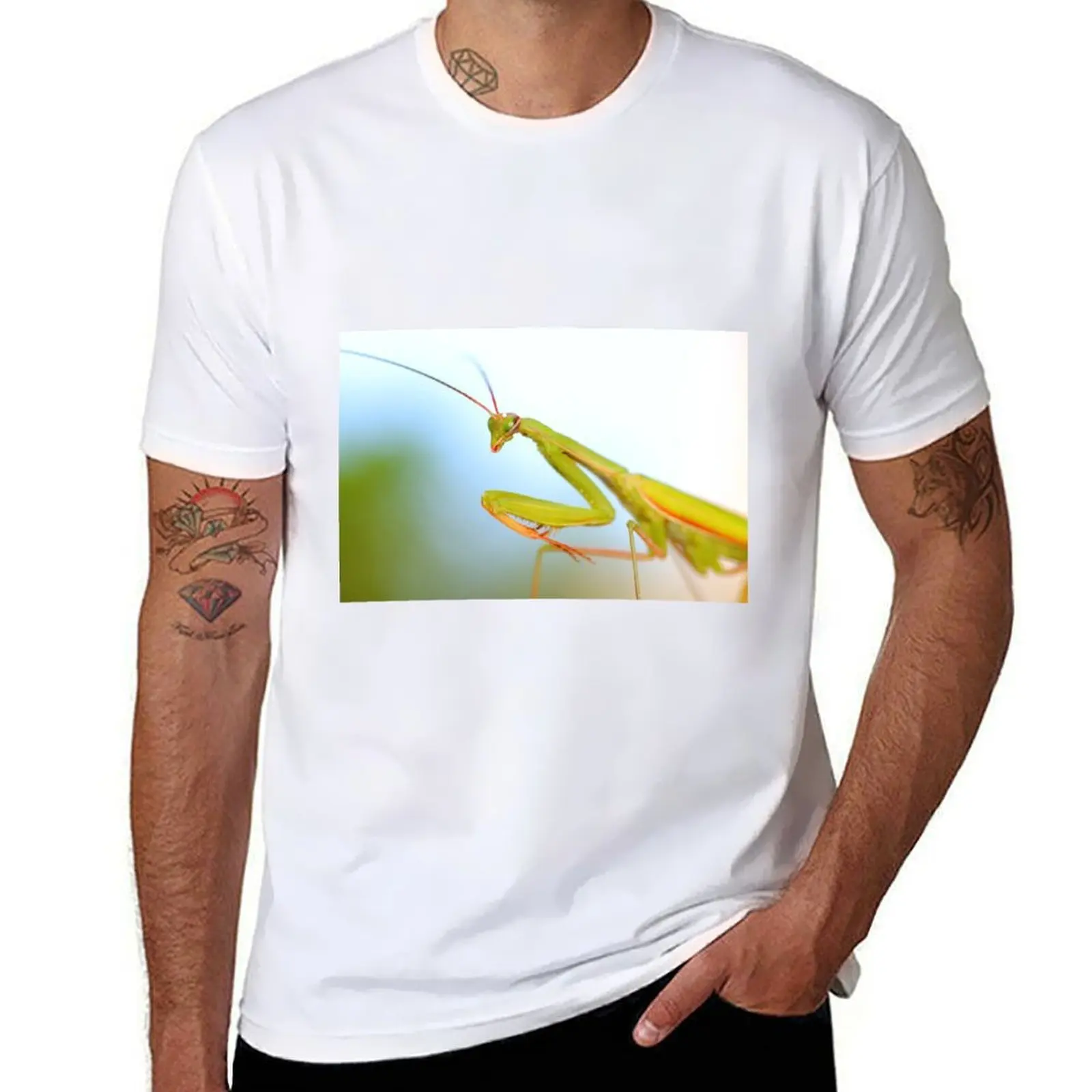 

Macro of Mantis T-Shirt t shirt for man 100 percent cotton t shirt man designer T-Shirt
