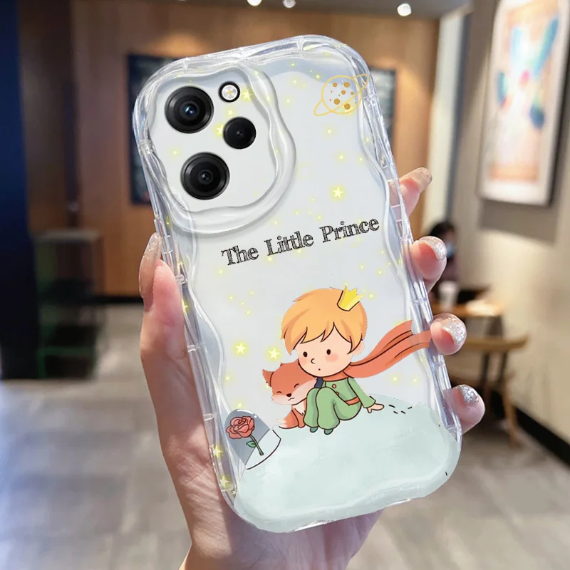 Le Petit Prince Cream Phone Case For OPPO Realme 5 6 7 8 10 11 12 6i Pro Plus (Global) C2 11 12 15 2021 silicone Funda Cover