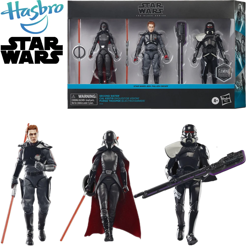 In Stock Original Hasbro Star Wars Fallen Order The Black Series Cal Kestis Second Sister Inquisitor Purge Trooper 3-Pack Figure