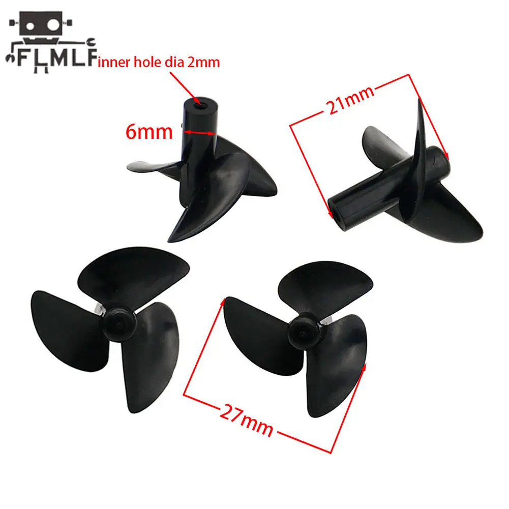 Rc Boat 3-blade Propeller for RC Fishing Bait Boat Underwater Thruster Motor Engine DIY Trawlers Ship Full Immersion Propellers