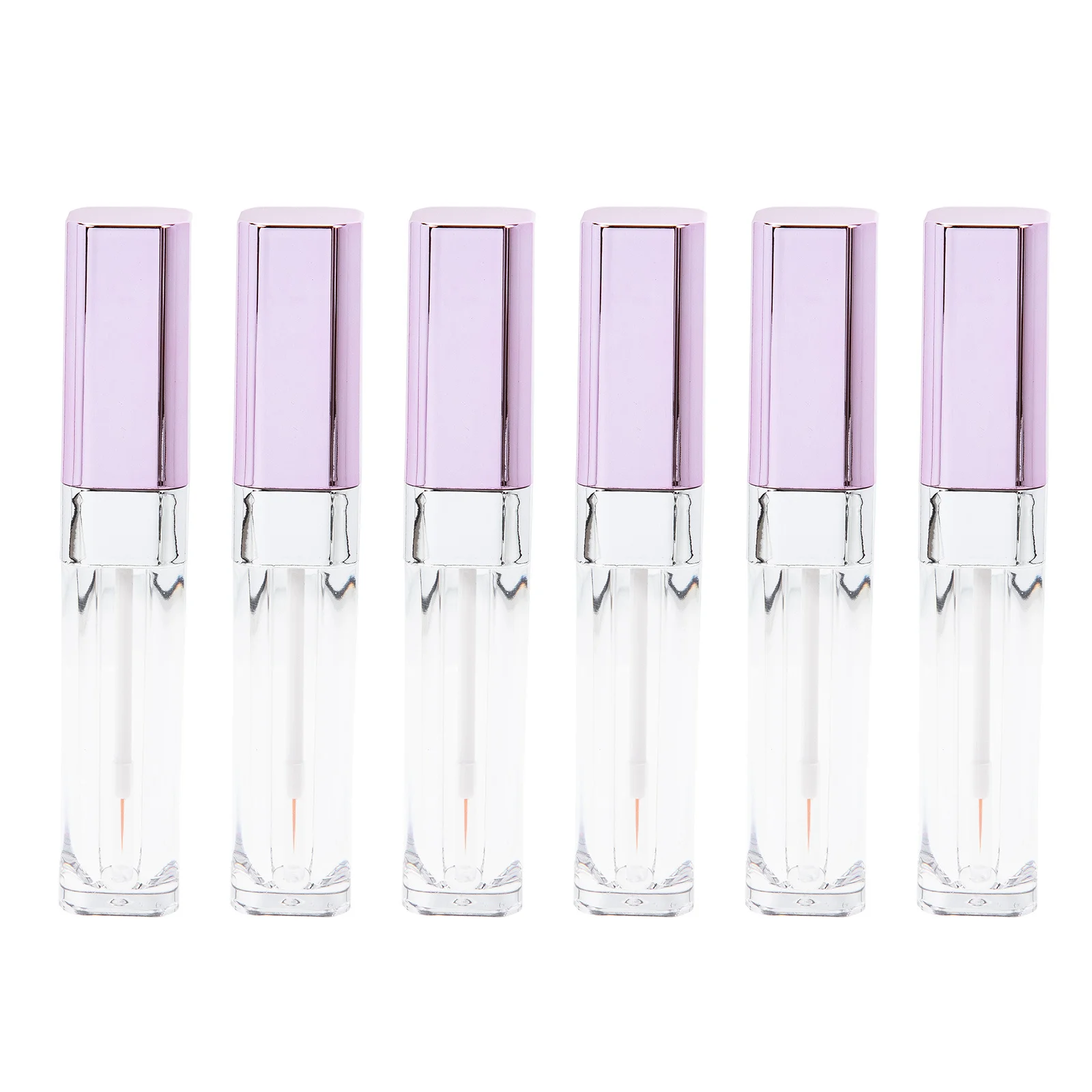 Tubes vides de brillant à lèvres rechargeables, conteneurs pour Mascara, cils, Eyeliner, bouteilles transparentes, faciles à appliquer, portables pour les voyages et 6 pièces