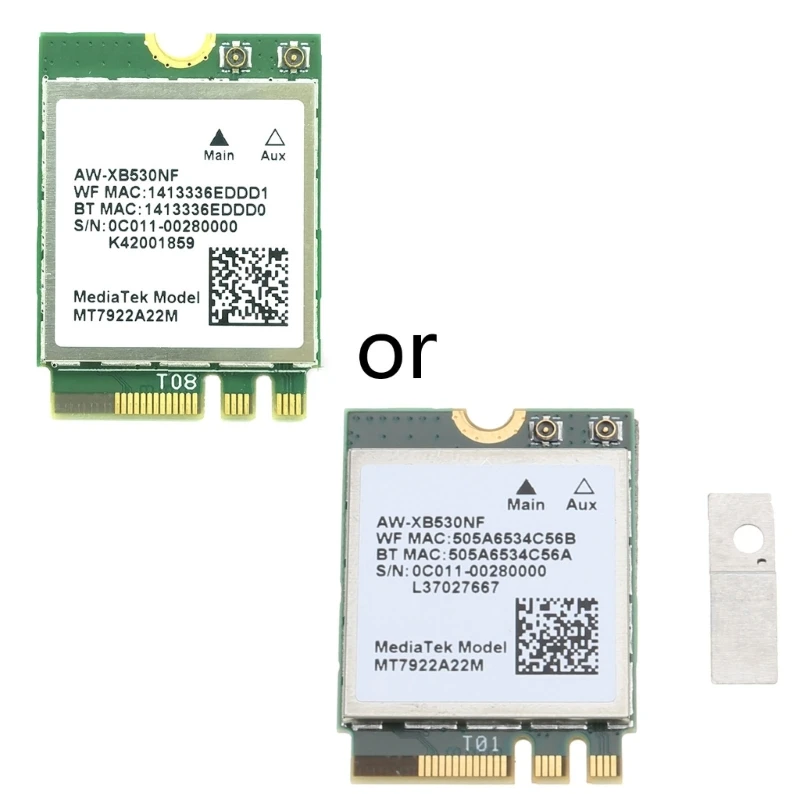 WI-fi 6e mt7922 (rz616) AW-XB530NFワイヤレスランカード,802.11ax
