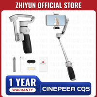 ZHIYUN Official CINEPEER CQ5 3-Axis Phone Gimbal equipped with AI Face Tracking and Fill Light for iPhone 16 Android Smartphone