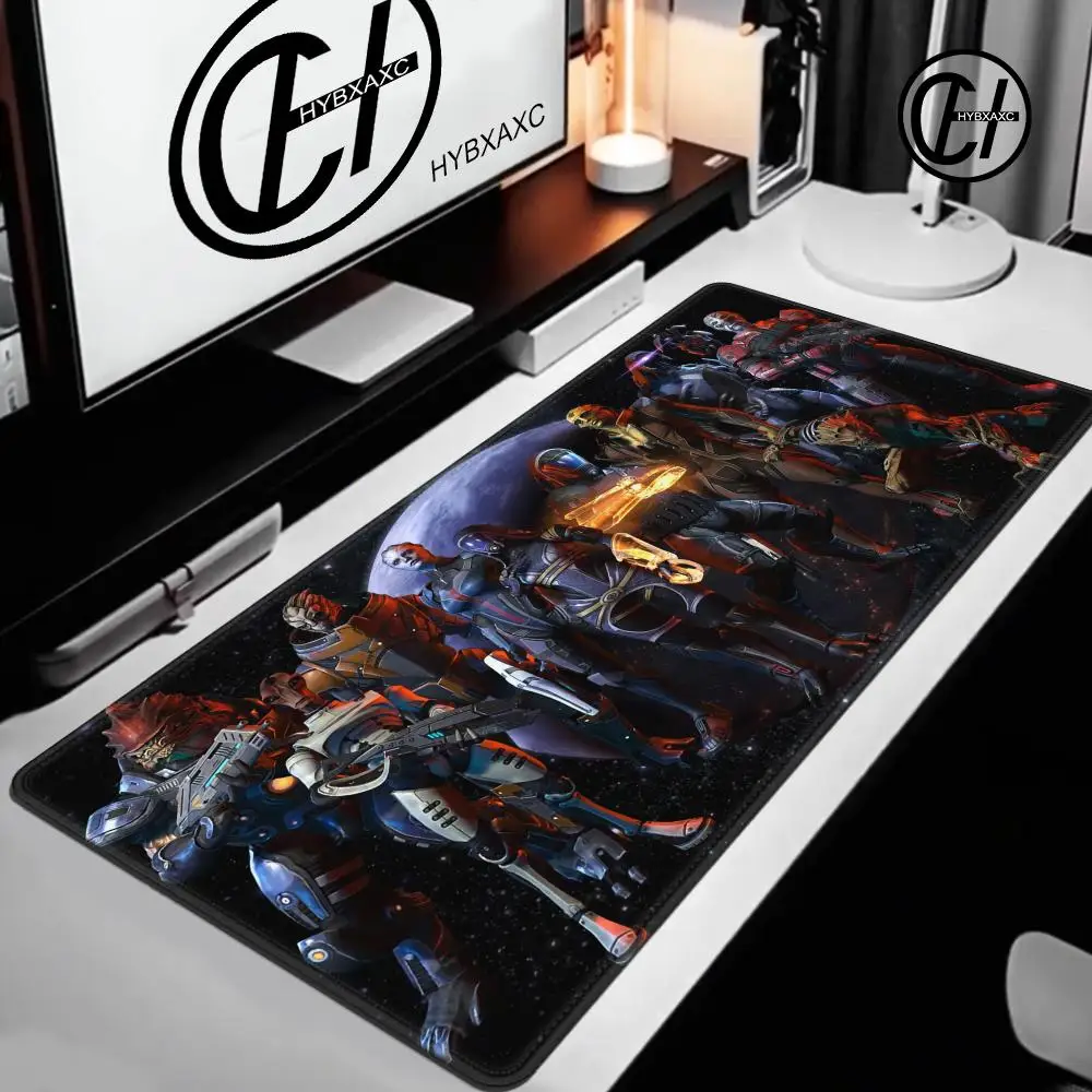 Gamer Gaming Mass Effect Natürliches Anti-Rutsch-Mauspad aus weichem Gummi, Laptop-Zubehör, Tastatur-Mauspad, Büro, dekorative Schreibtischunterlage