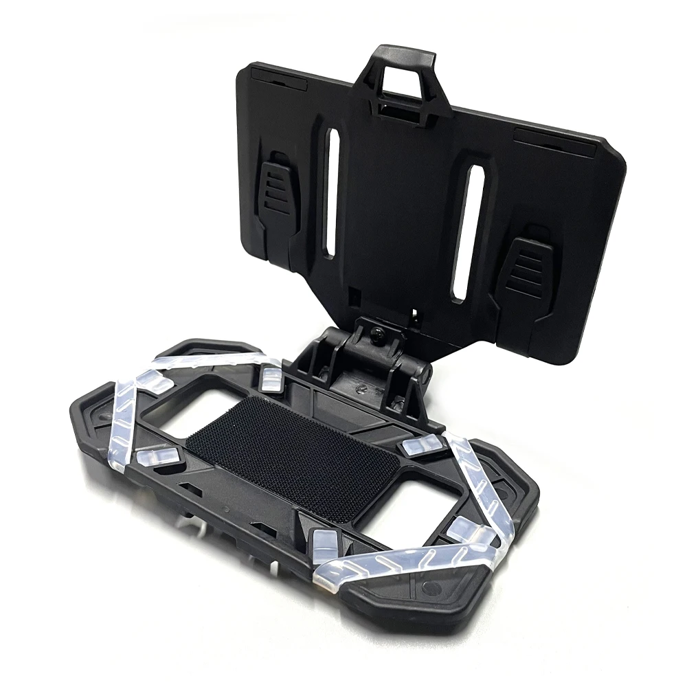 حامل MOLLE تكتيكي قابل للطي لتركيب الهاتف والكمبيوتر اللوحي - نظام سترة صدر قابل للطي شديد التحمل، أبازيم سريعة التحرير، للتصوير #2