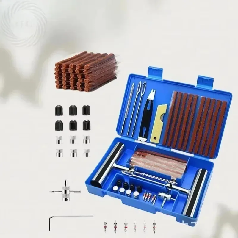 

For Heavy Duty Emergency Tools Car Van Motorcycle Bike For 33pcs Tubeless Tire Repair Kit