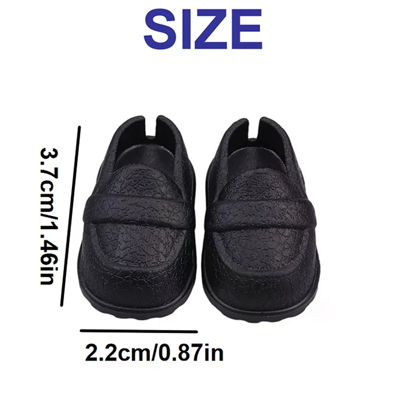 15/17cm Doll Shoes Plastic Mini Shoes For Dolls Mini Finger Shoes Clothing Accessory For 6.9 Inch Dolls Box Doll