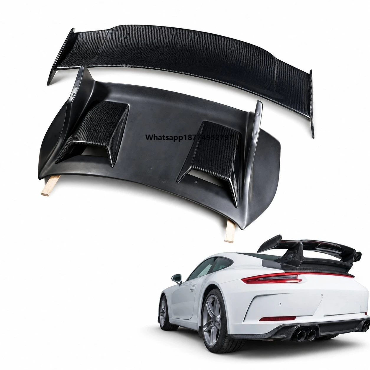 For 2015-2018  911 Carrera 991.2 GT3 Style Carbon Fiber Rear Spoiler