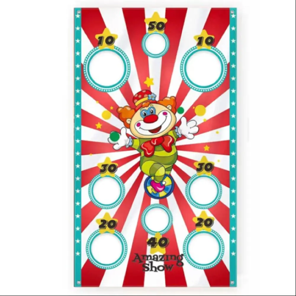 Xmas Party โยนเกมโยนโยนถุงปลอดภัยเล่น Bean Bags Carnival เกมคะแนนแบนเนอร์ Sandbag แบนเนอร์ของเล่น