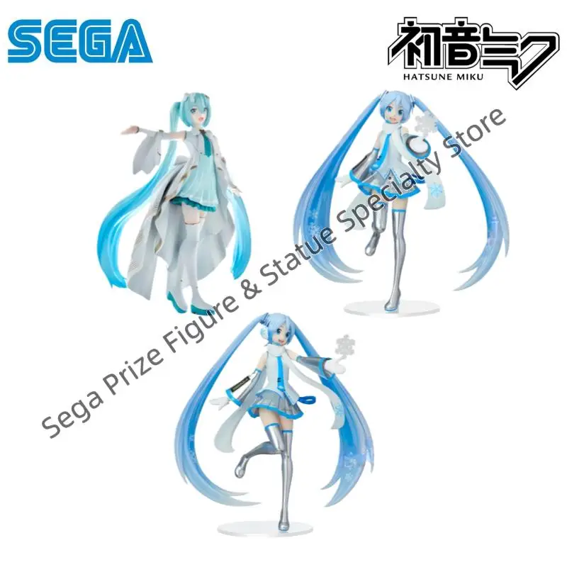 Sega In Stock Original Box Garage Kit Model Hatsune Miku Snow Miku Anime Characters Collectible Original Action Figure Statue view 2