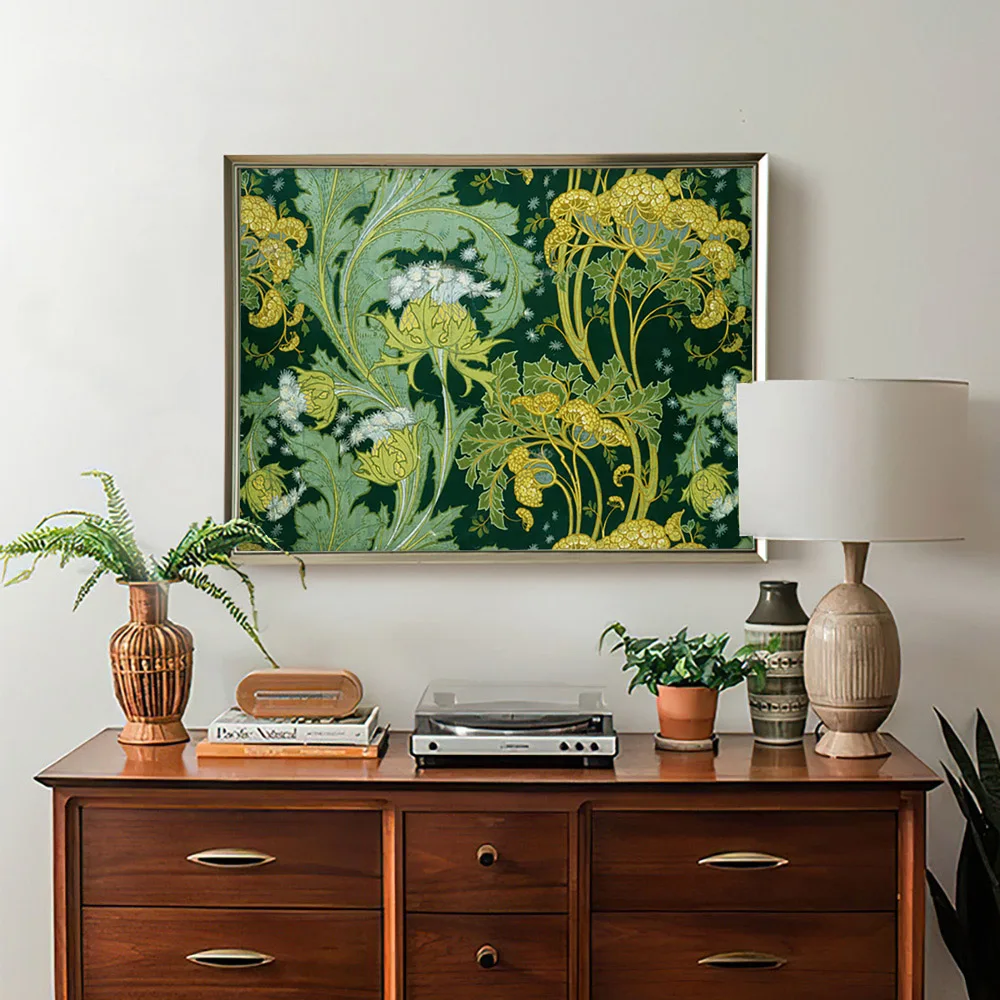 

Harry Napper Print Art Vintage Poster Hemlock Design Canvas Painting Fabric Textile Flower Pattern Wall Stickers Home Room Decor
