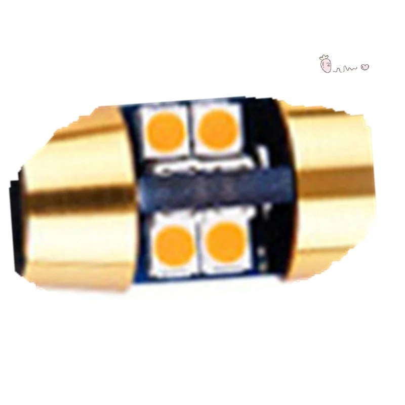 

T10 12V LED Signal Light Bulb Amber Parking City Lights Position Light T10 168 194 2825 W5W 19SMD For Car Auto Replacement