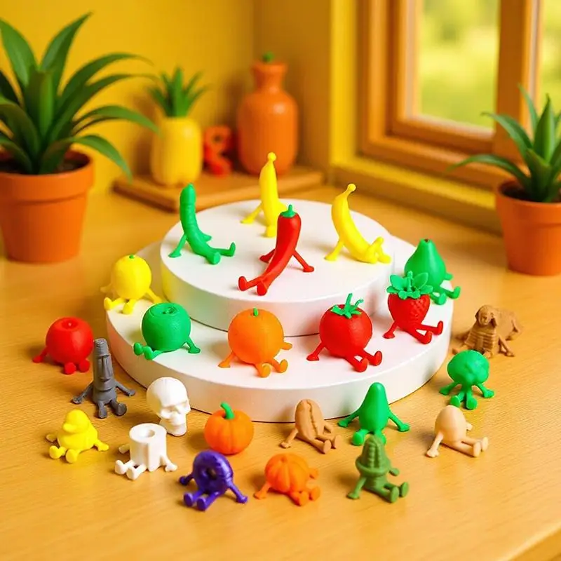10/30PCS Funny Mini Tiny Figurines Vibrant Colors Safe NonToxic For Kids Party Favors Micro Landscape Desktop Decor