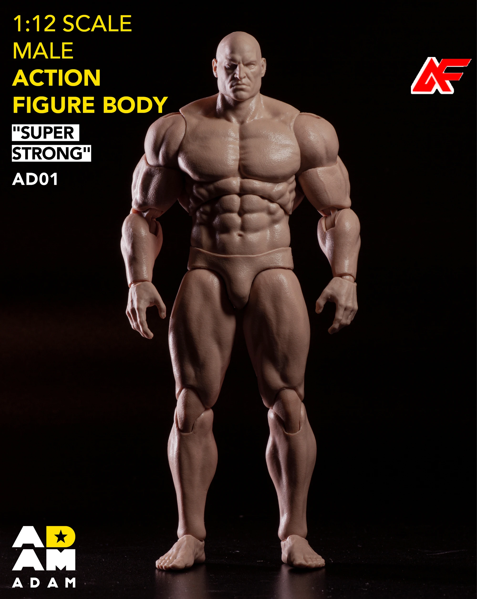 マフトイズ アダム AD01 1/12スケール 男性兵士 超可動筋肉質ボディ ヘッド付き 6インチ アクションフィギュア ドール ﻿