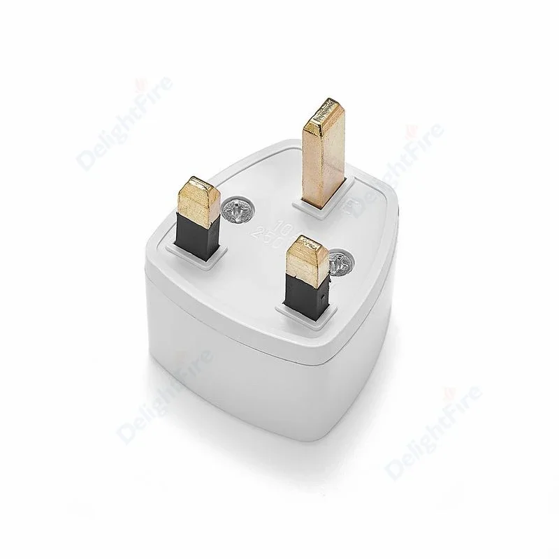 1pc Universal UK Plug Adapter US American EU European AU To 3 Pin British Travel Power Adapter Plug Socket Electric Outlet