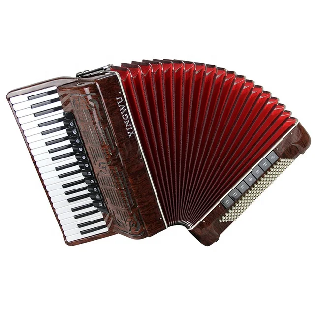 Parrot Brand Children Educational Musical Instrument 41Keys 120 Bass Diatonic Keyboard Accordion