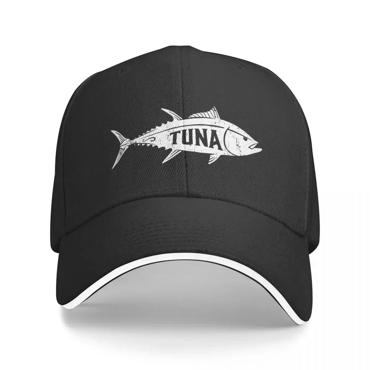 Tuna Fish fishing Fishermen Vintage Distressed Baseball Cap hard hat derby hat Adjustable Mens Caps Women's