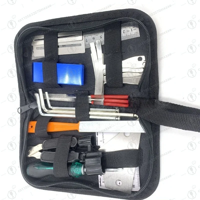 Guitar Repair Tool String Changer Tuning Wrench Polishing Guitar Measuring Ruler Leveling Ruler 25 in 1