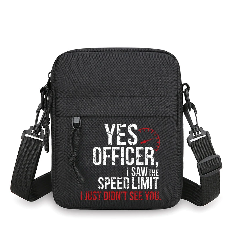 Street Style Motorcycle Print Men Small Crossbody Bag Black Casual Motorcycle Lover Gifts Shoulder Bag for Travel Messenger Bag