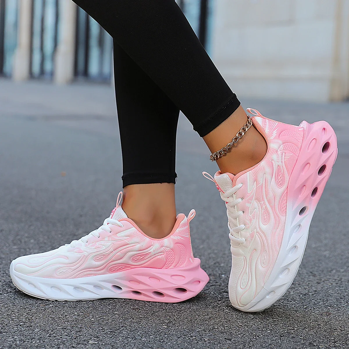 

Sneaker Women Running Shoes Thick Sole Mesh Breathable Tennis Sport Shoes for Women