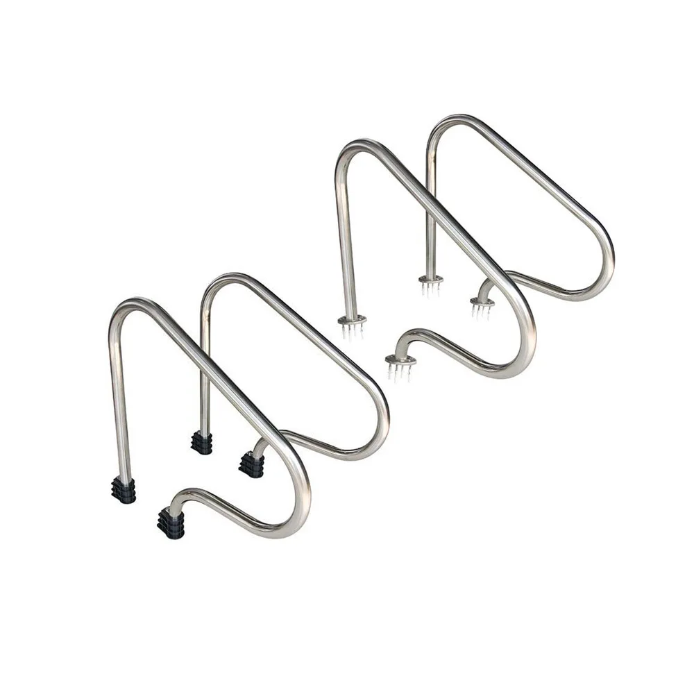For Swimming Pool Stainless Steel Handrail Escalator No Drilling Commercial Stable Thickened Handrail