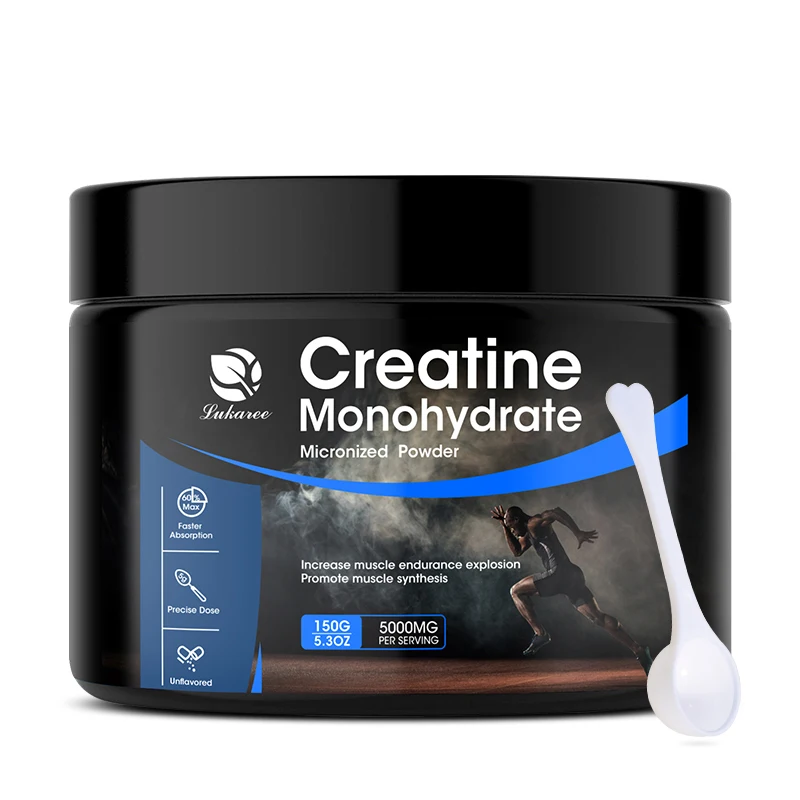 Lukaree 150g Monohydrate Creatine Supplements for Muscle Mass Growth and Energy Support Boost Athletic Performance Muscle Man
