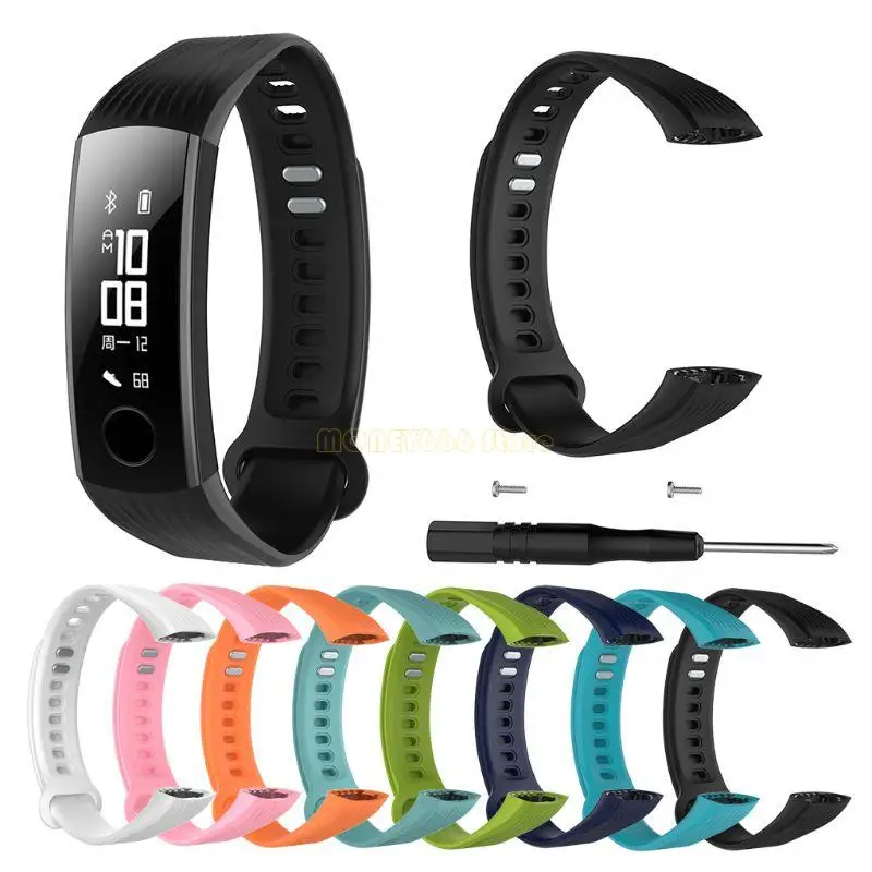 

F62C for Huawei honor3 Durable Sweatproof Bracelet Adjustable Watch Silicone Replacement Bands Smartwatch Straps