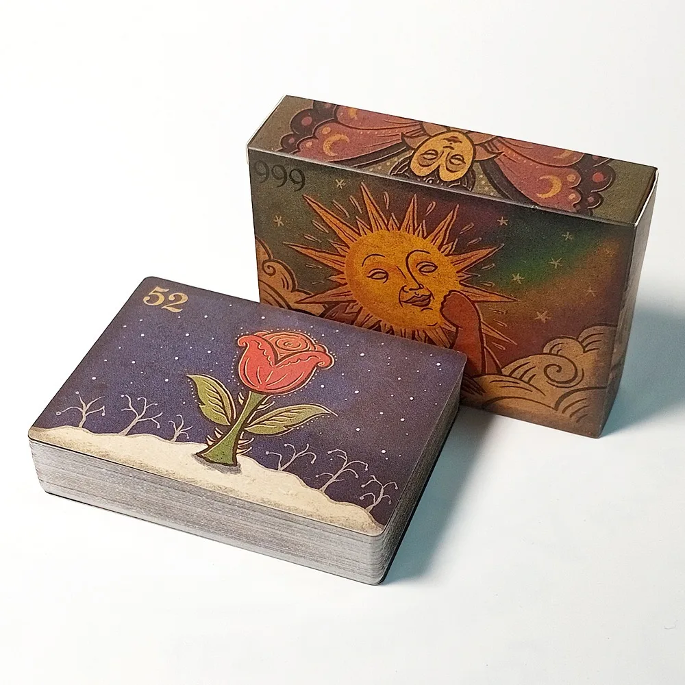 Garden of Lucid Daydreams Oracle Deck - 9*6cm Double-embossed 52 Pcs Surreal Dream Divination Cards for Meditation