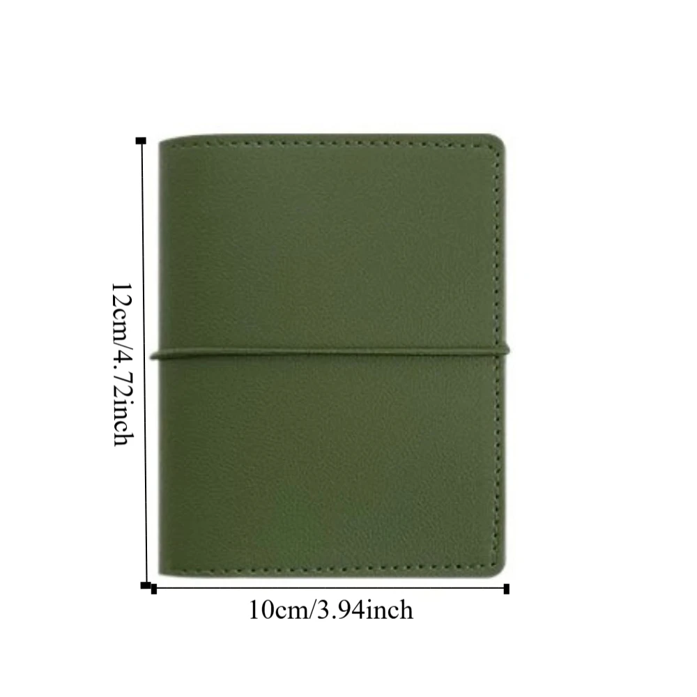 الإبداعية M5 فضفاضة ورقة دفتر صفحة فارغة بولي Leather الجلود جيب صغير دفتر مذكرات 50 ورقة DIY بها بنفسك الموثق دفتر الطالب