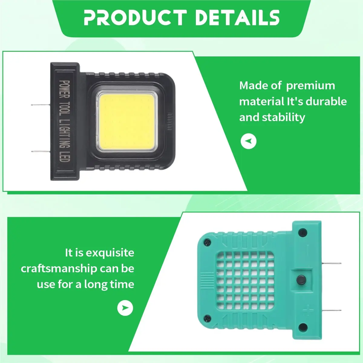 A50U 21V Electric Tool Universal Lithium Battery LED Auto Repair Work Light Floodlight for Long Term Outdoor Construction Use