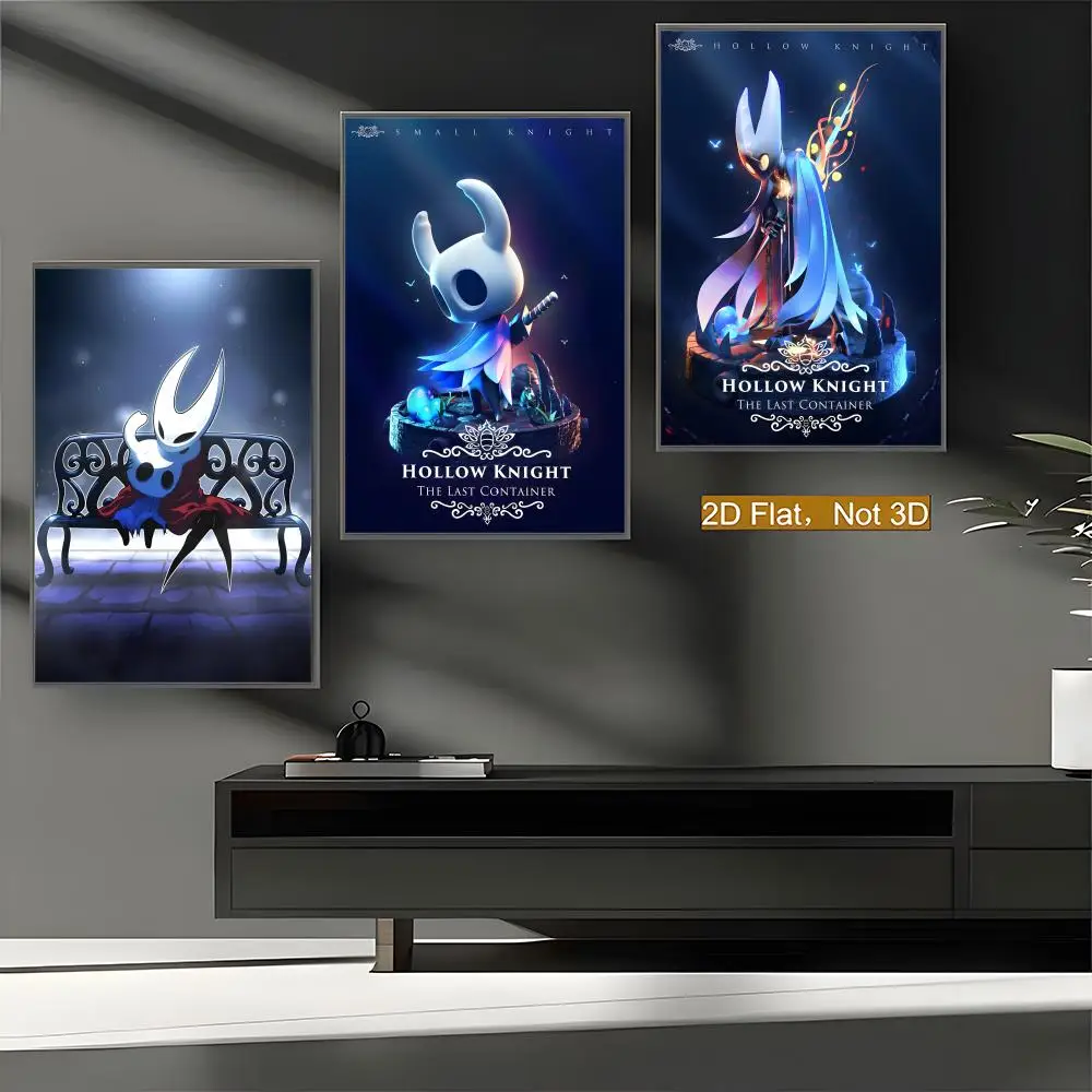 Popular Games H-Hollow KnightS Poster Premium PP Wall Decal - Peel & Stick, HD Print, Waterproof Home Decor