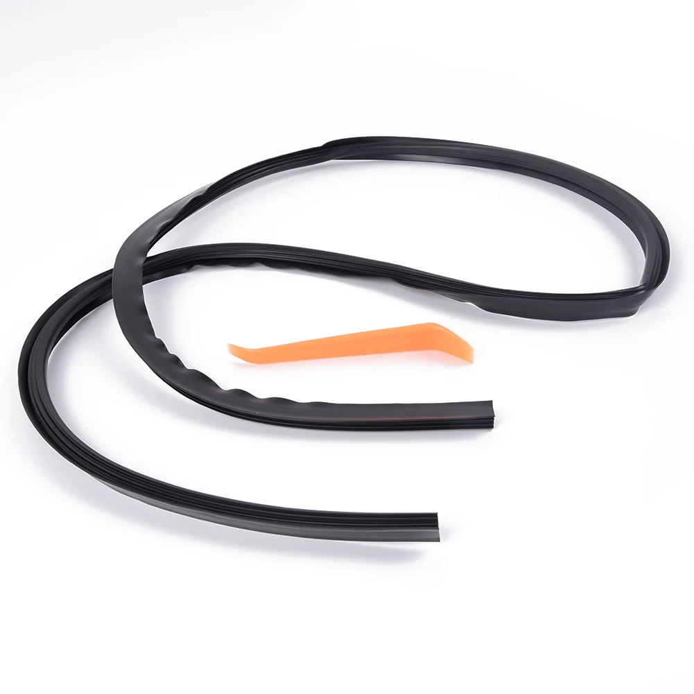 Car Rubber Sound Seal Strip 1.6M U Type Dashboard Insulation Auto Windshield Edges Gap Sealing Strips Car Interior Accessories