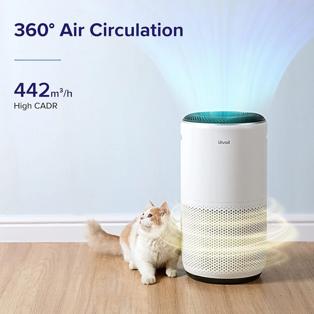 Air Purifiers for Home Large Room Up to 1980 Ft² in 1 Hr With Air Quality Monitor, Smart WiFi and Auto Mode