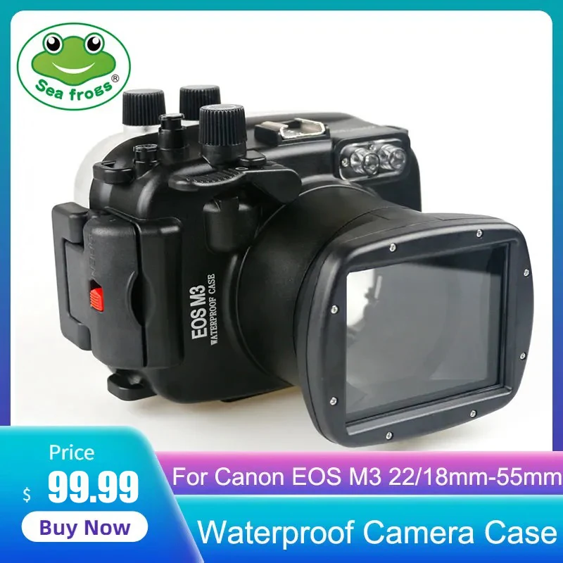 

For Canon EOS M3 22mm / 18mm-55mm Digital Camera Diving Case Underwater Waterproof Housing Case Transparent Waterproof Cover