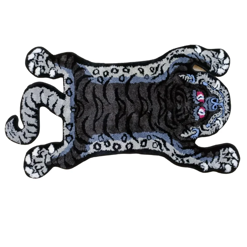 100X60cm Luxury Plush Tiger Handmade Doormat Area Shaggy Rugs Non-Slip Carpet Tufted Animal Cartoon Bedroom Bathroom Decor Mat