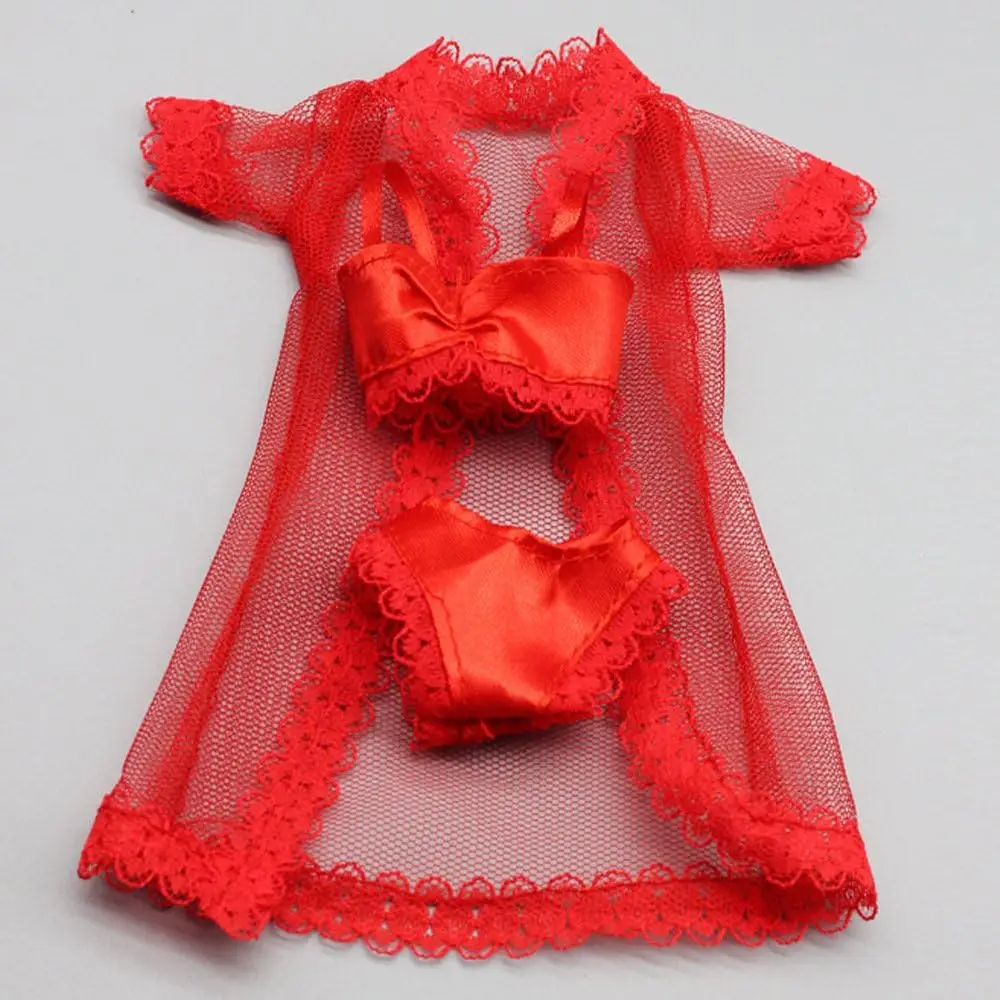 18 PCS Fashion Doll Sleeping Clothes Set for 11.5 Inch Girl Dolls Lace Sleepwear Cute Dolls Clothing DIY Christmas Gift