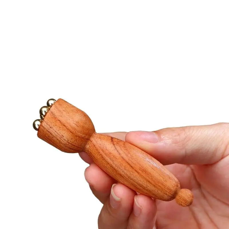 Brass Eye Massage Stick Handheld Facial Gua Sha Tool Meridian Acupressure Tool For Eye Fatigue Relief Relaxation Care