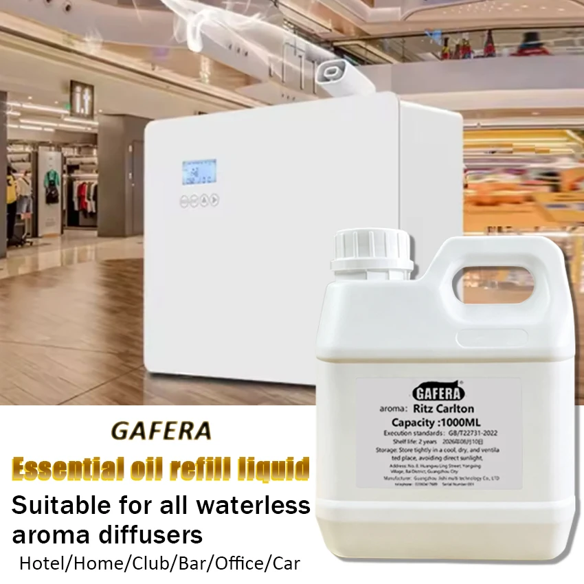 Hotel-Inspired Fragrance, Aroma diffuser essential oil refill liquid, Suitable for All Waterless aroma Diffusers, Lemon 1000ml